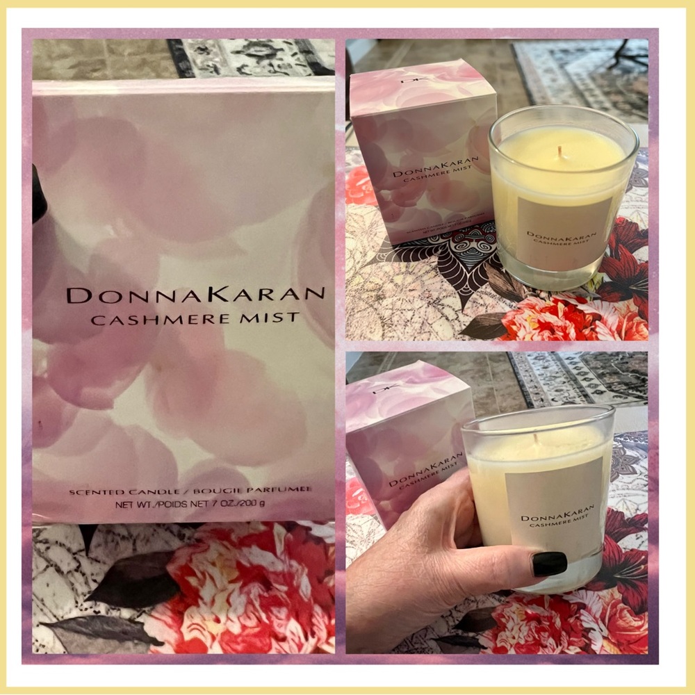 Donna Karan Cashmere Mist scented candle NIB